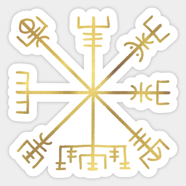 Vegvisir - Viking Compass Sticker by Olooriel